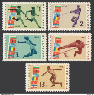 Bulgaria 1284-1288,1288A, MNH. Mi 1399-1403,Bl.11. Balkan Games,1963.Relay Race, - Ongebruikt