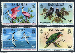 Bahamas 362-365, 365a, MNH. Mi 370-373, Bl.11. Protected Birds 1974. Spoonbills, - Bahama's (1973-...)