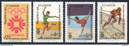 Ecuador 1054-1057, 1057A, MNH. Michel 1961-1964, Bl.110. Olympics Sarajevo-1984. - Ecuador