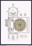 Czechoslovakia 2190 Sheet, MNH. Mi 2456 Bl.35A. PRAGA-1978. Arms, Zodiac Signs. - Unused Stamps