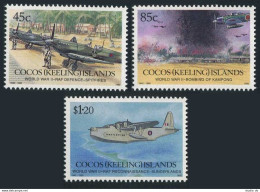 Cocos Isls 264-266, MNH. Michel 280-282. WW II. Royal Air Force, 1992. - Isole Cocos (Keeling)