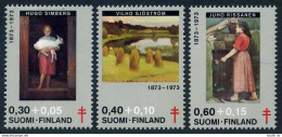 Finland B197-B199, MNH. Mi 730-732. 1973. Paintings By H. Simberg, V. Sjostrom, - Ungebraucht