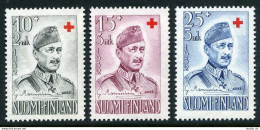 Finland B114-B116, MNH. Mi 407-409. Red Cross, 1952. Field Marshal Mannerheim. - Neufs