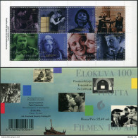 Finland 996-1003a Booklet.Michel 1337-1344 MH 42. Cinema,centenary,1996. - Unused Stamps