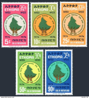 Ethiopia 779-783, MNH. Mi 865-869. Development Through Cooperation, 1976. Map. - Ethiopia