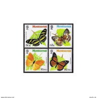Montserrat 441-444, MNH. Mi 441-444. Butterflies 1981. Heliconius Charitonius, - Montserrat