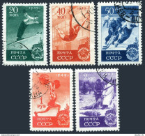 Russia 1415-1419,CTO.Michel 1409-1413. Ski Jump,Gymnastics,Hockey,Wolf Hunt.1949 - Gebraucht