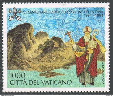 Vatican 959,MNH.Michel 1127. Evangelization Of China,700,1994.G.da Montecorvino. - Neufs