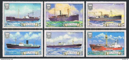 Tuvalu 216-221,MNH.Mi 207-212. Ships 1984. Titus,Malaita,Aymeric,Anshun,Bowring. - Tuvalu
