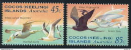 Cocos 300-301, 301a, MNH. Mi 332-333, Bl.14. Tropic-bird,Booby,Frigate-bird,1995 - Isole Cocos (Keeling)