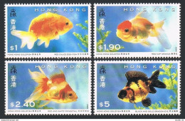 Hong Kong 684-687, 687a Sheet, MNH. Michel 705-708, Bl.29. Goldfish 1993. - Neufs