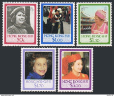 Hong Kong 465-469, MNH. Michel 482-486. Queen Elizabeth II, 60th Birthday, 1986. - Neufs