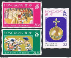 Hong Kong 335-337, MNH. Michel 331-333. Reign Of QE II, 25th Ann. 1977. - Unused Stamps