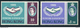 Hong Kong 223-224,MNH.Michel 216-217, International Cooperation Year ICY-1965. - Unused Stamps