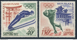 Gabon C121-C122,C122a,MNH.Michel 454-455, Bl.23. Olympics Sapporo-1972.Ski Jump, - Gabon (1960-...)