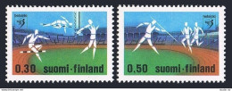 Finland 507-508, MNH. Mi 693-694. European Athletic Championships, 1971. Javelin - Nuevos