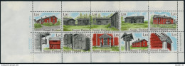 Finland 626 Aj Booklet,MNH. Michel 850-859 MH 11. Farm Houses, 1979. - Unused Stamps