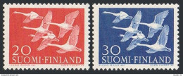 Finland 343-344, MNH. Michel 465-466. Norther Cooperation, 1956. Whooper Swans. - Neufs