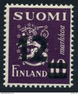 Finland 275, MNH. Michel 348. Arms Of Republic, New Value 1948. - Unused Stamps