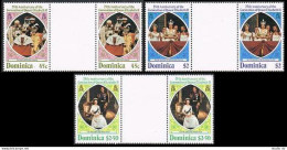 Dominica 570-572 Gutter,573,MNH.Michel 577-579,Bl.49. QE II Coronation-25.1978. - Dominique (1978-...)