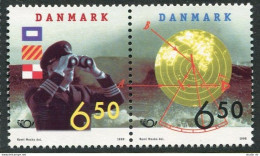 Denmark 1098-1099a, MNH. Nordic Stamps, 1998. Signal Flags, Harbormaster, - Neufs