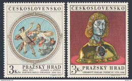 Czechoslovakia 1689-1690, MNH. Mi 1943-1944. Prague Castle Art, 1970. St Vitus, - Nuevos