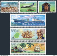 Nauru 108-113, MNH. Michel 105-110. 1974. Ships, Phosphate Mining, Capt.J.Feafn, - Nauru