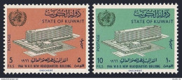 Kuwait 323-324, Hinged. Michel 317-318. New WHO Headquarters, 1966. Geneva. - Kuwait