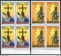 Philippines 934-935 Blocks/4,MNH.Christianization Of The Philippines,400,1965. - Philippinen