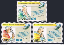 Vatican 936-938,MNH.Michel 1101-1103. Travels Of Pope John Paul II,1993. - Unused Stamps