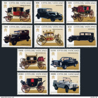 Vatican 1028-1037,MNH.Michel 1197-1206. Papal Carriages,Automobiles,1997. - Unused Stamps