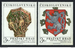 Czechoslovakia 1817-1818, MNH. Mi 2071-2072. Prague Castle, 1972. Adam & Eve - Nuovi