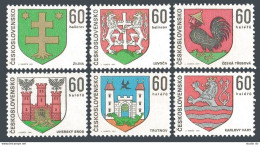 Czechoslovakia 1742-1747, MNH. Mi 1994-1999. Coat Of Arms 1971. Zilina, Levoca, - Neufs