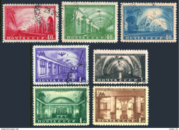 Russia 1481-1487, Raster SQ, CTO. Mi 1484-1490. Moscow Subway Stations, 1950. - Used Stamps