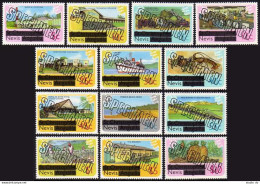 Nevis 100-112 SPECIMEN,MNH.Michel 25-37. Views,Sea Crab,Lobster,Fruit,College, - St.Kitts E Nevis ( 1983-...)