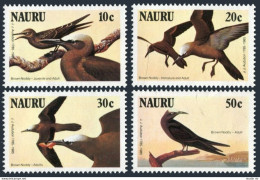 Nauru 313-316, MNH. Michel 312-315. John Audubon's Birds 1985: Brown Noody. - Nauru