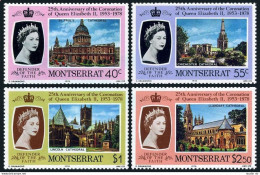 Montserrat 385-388, MNH. Michel 385-388. QE II, Coronation-25, 1978. Cathedrals. - Montserrat