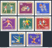 Mongolia 496-503,504,MNH.Michel 511-518,Bl.15A. Olympics Mexico-1968.Volleyball, - Mongolia