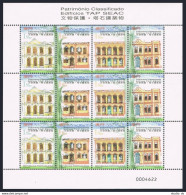 Macao 999 Sheet, 1000, 1000a Overprinted, MNH. TAP SEAC Buildings, 1999. - Neufs