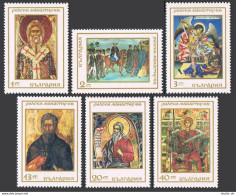 Bulgaria 1721-1726, MNH. Mi 1850-1855. Rila Monastery-1000, 1968. Murals, Icons. - Ungebraucht