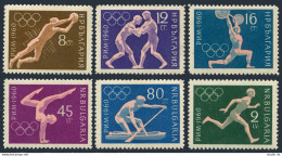 Bulgaria 1113-1118 Perf, Imperf, MNH. Mi 1172-1183, Olympics Rome-1960. Soccer, - Neufs