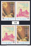 Vatican 916-label, MNH. Michel 1079. St Francis By Giotto Di Bondone, 1993. - Ungebraucht