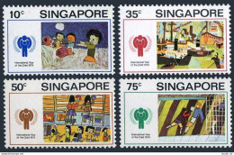 Singapore 329-332,332a Sheet,MNH.Mi 335-338,Bl.11. IYC-1979.Children's Drawings. - Singapour (1959-...)