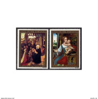 Malagasy C134-C135, MNH. Michel 734-735. Christmas 1974. David, Quentin Massys. - Madagascar (1960-...)