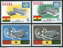 Ghana 247-250, MNH. Michel 257-260. New WHO Headquarters, 1966. - Préoblitérés