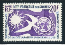 French Somali Coast 274, MNH. Michel 319. Human Rights 1958. Bird, Sun. - Mali (1959-...)