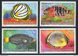 Cocos Isls 37,41,47,50, Set Issued 02.18.80,MNH. Fish. - Cocos (Keeling) Islands