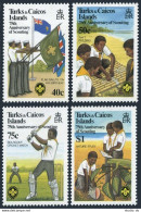 Turks & Caicos 512-516, MNH. Mi 579-582, Bl.36 Scouting Year 1982. Baden-Powell, - Turks & Caicos (I. Turques Et Caïques)