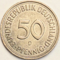 Germany Federal Republic - 50 Pfennig 1983 D, KM# 109.2 (#4749) - 50 Pfennig