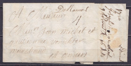 L. Datée 9 Février 1720 De DINANT Pour ANVERS - Man. "De Namur" - Port "4" - 1714-1794 (Pays-Bas Autrichiens)